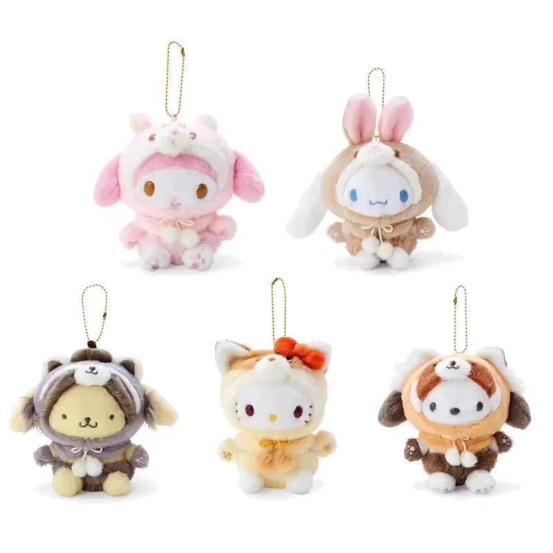 Sanrio Series Plush Toy My Melody Kuromi Plushie Cute Hello Kitty Cinnamoroll Plushie Pochacco Pendant Pompompurin Doll for Gift - NTKSTORE