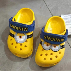 Miniso Minions Hole Sandals Stuart Dave Slippers Sandals Kawaii EVA Anime Home Beach Shoes Summer Children's Sandals Drainage - NTKSTORE