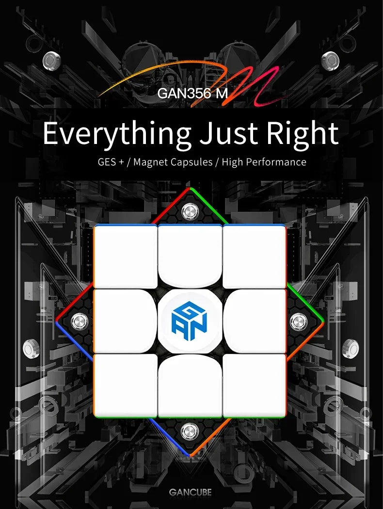 [CubeFun]GAN356M SE 3x3x3 Magnetic Magic Cube 3x3 Speed GAN356M SE Puzzle GAN 356 M SE Magico Cubo - NTKSTORE