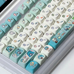 Miku Anime Keycap Xoa Pbt Cartoon Keycap Customization Individuation Keyset For Mechanical Gaming Keyboard Switch Birthday Gifts - NTKSTORE