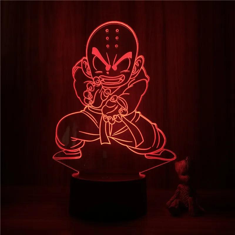 Anime Goku Vegeta Dragon Ball Z Super Saiyan 3D Lamp LED Night Light Goku Jiren Broly Table Lamp Gift 7 Colors - NTKSTORE