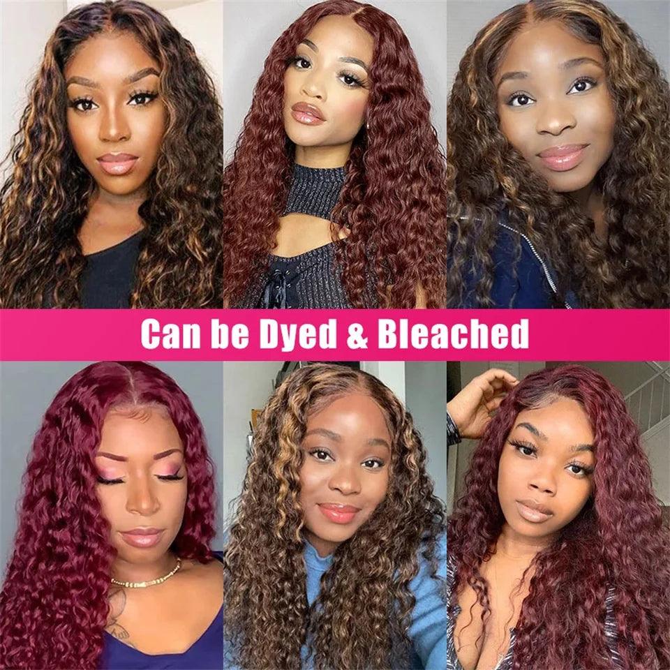 AliPearl Hair Deep Wave Transparent Lace Front Human Hair Wigs Peruvian 13x4 Lace Wig PrePlucked Wig For Women - NTKSTORE