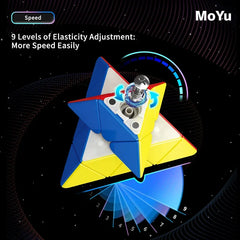 MOYU RS Pyraminx Magnetic Magic Speed Cube Moyu RS M Maglev Professional Fidget Toys RS M Pyramid Cube Cubo Magico Puzzle