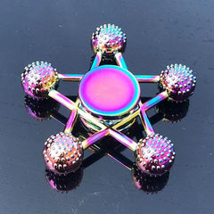 Rainbow Fidget Metal Spinner Colorful Finger Spinners High Speed Hand Spinners Fidget Toys for Stress Anxiety Relief for Adults - NTKSTORE