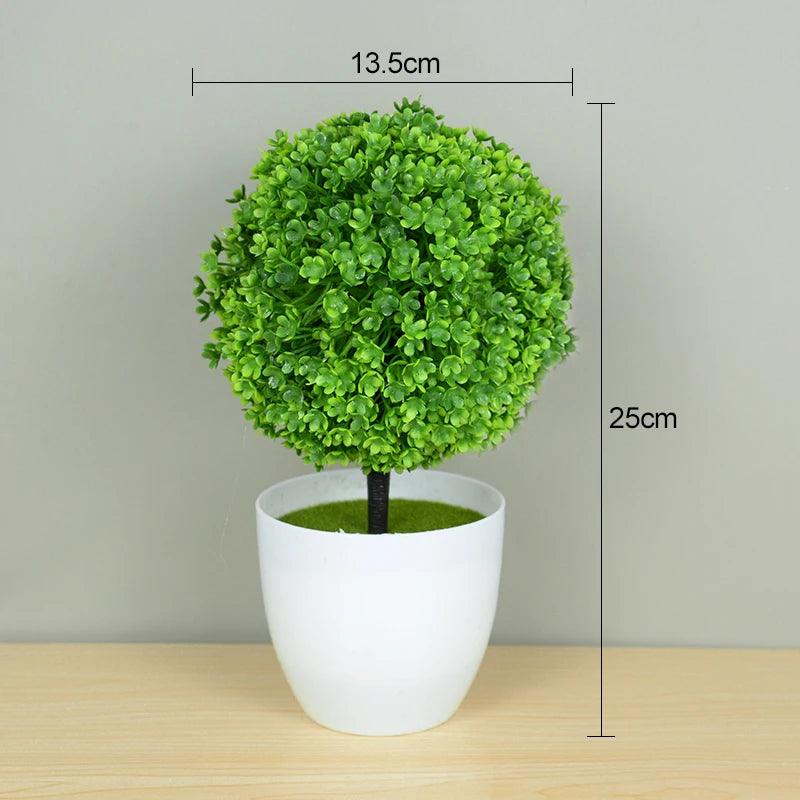 Artificial Plants Bonsai Small Tree Pot Fake Plant Flowers Potted Ornaments For Home Room Table Decoration Hotel Garden Decor - NTKSTORE