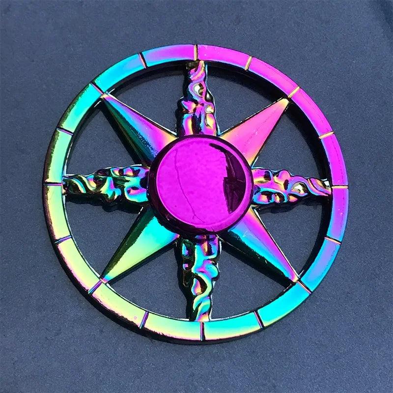 Metal Rainbow Fidget Spinner EDC Hand Spinner Anti-Anxiety Toy for Spinners Focus Relief Stress ADHD Finger Spinner Kids Toys - NTKSTORE