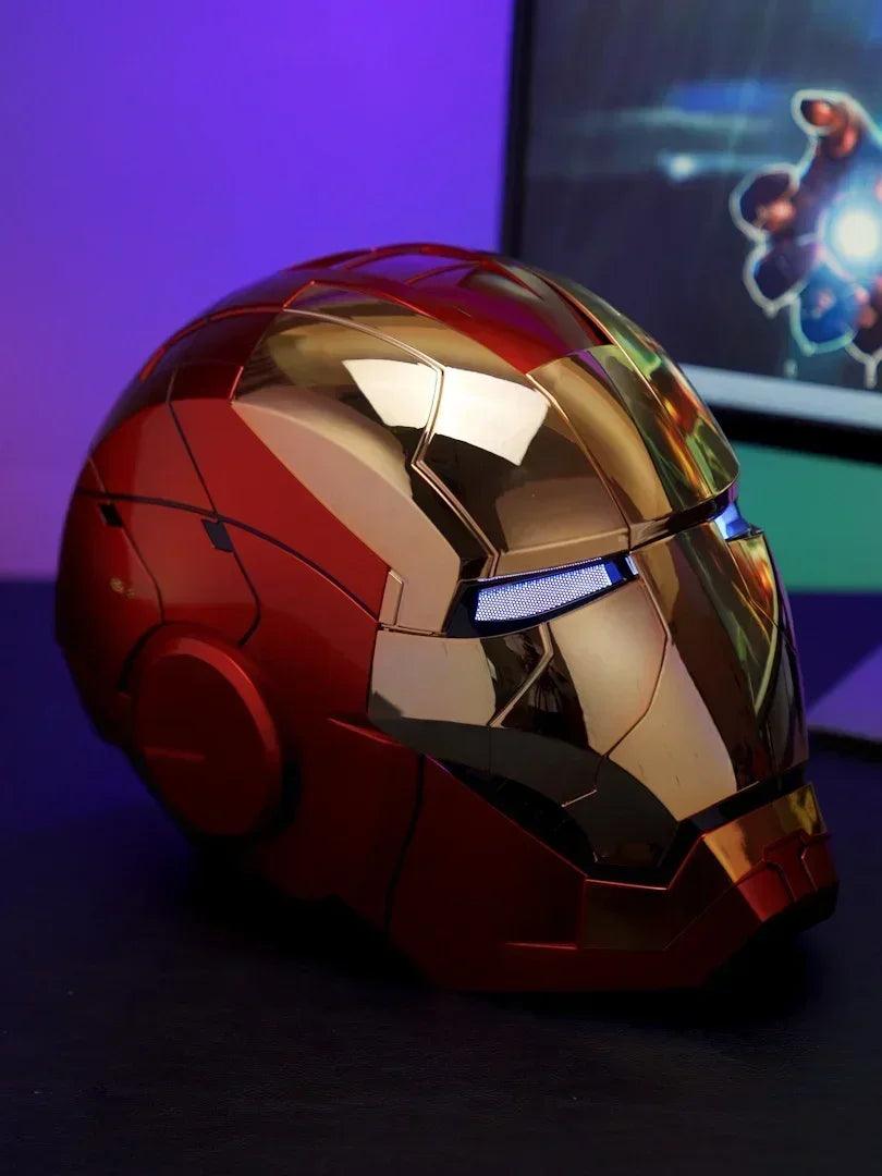 Iron Man Mk5 Helmet War 1:1 Machine Avengers Cosplay Electric Open Close Chinese English Voice Remote Control Birthday Toy Gifts - NTKSTORE