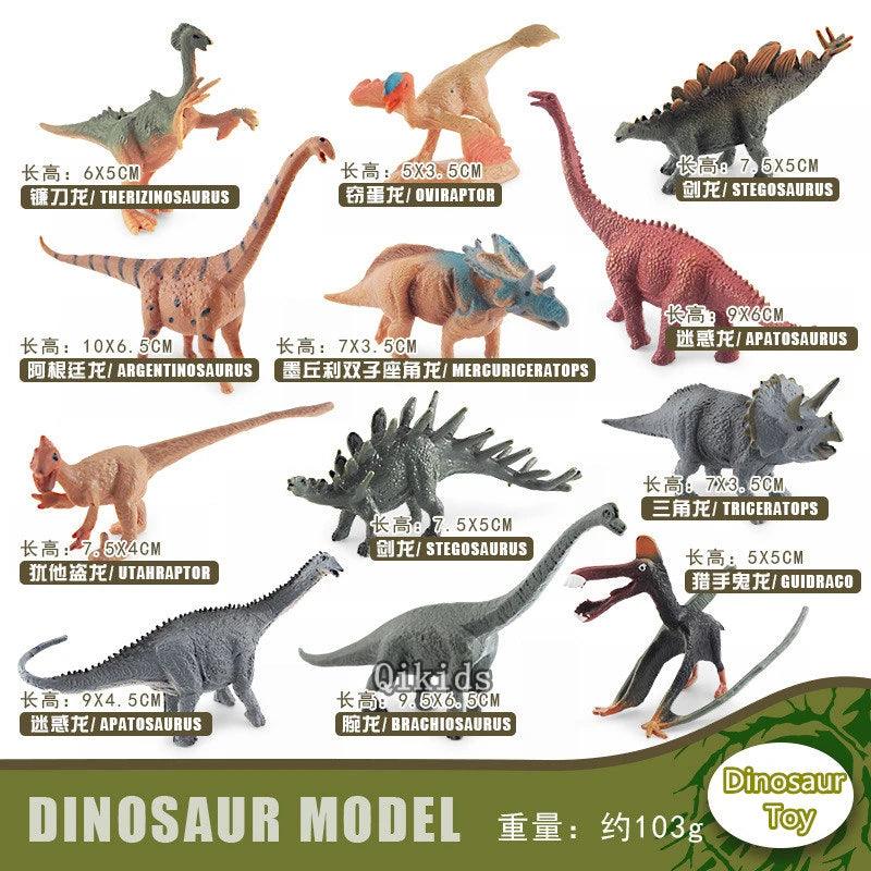 12Pcs/Set Dinosaur Educational Figurine - NTKSTORE