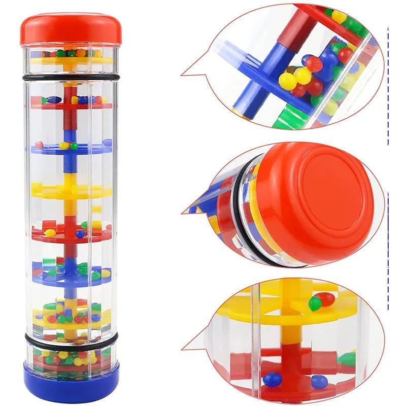 Rainmaker Baby Toy Rain Stick Musical Toys For Babies 1 2 3 Year Hand Shaker Rattles Toy Educational Instrument Toy For Children - NTKSTORE