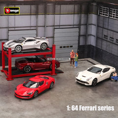 Bburago 1:64 Ferrari series 296 GTB 458 488 F12 ROMA F40 alloy luxury car die-casting car model toy collection gift