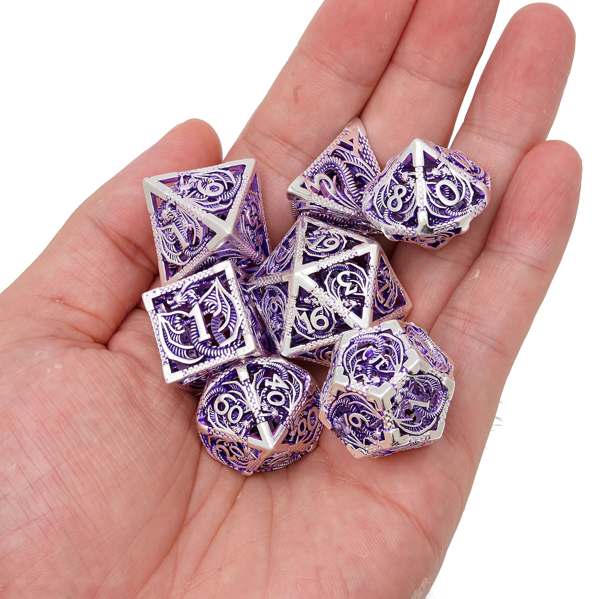 7-piece Semi Sharp DND Dice Set Suitable for Board Games, Halloween, Thanksgiving, Christmas, Gifts, Parties, and Collections - NTKSTORE