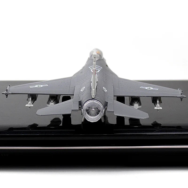 Alloy F16 Fighter model acoustooptic return force aviation military aircraft model Toy Ornament Gift FJ5