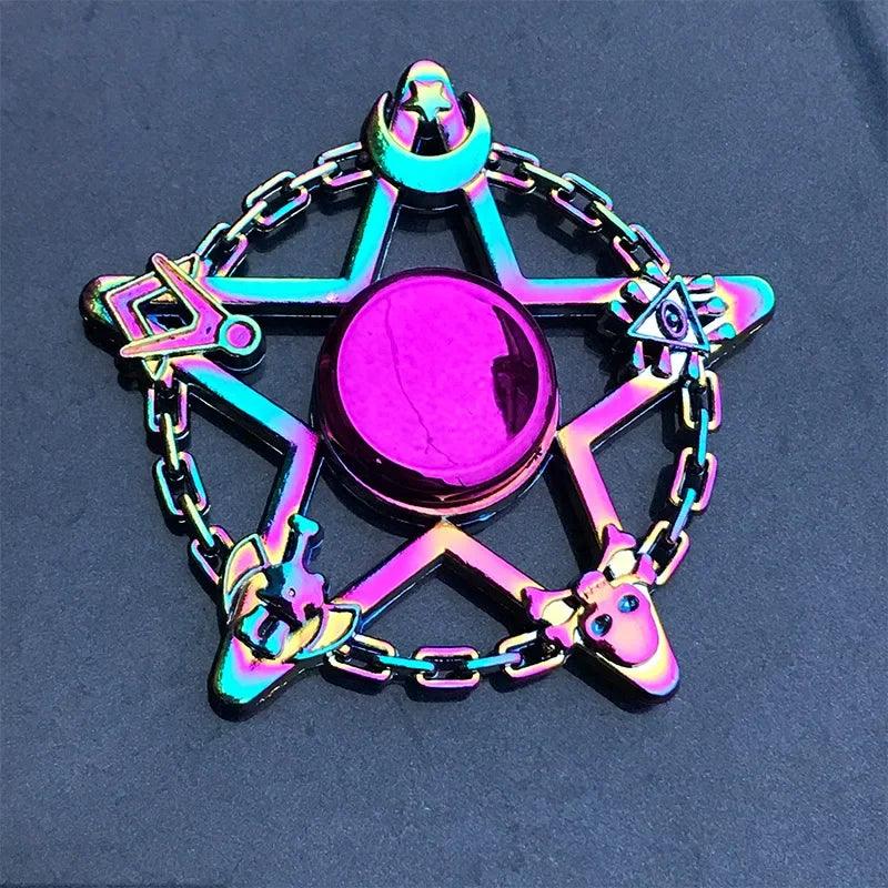 Metal Rainbow Fidget Spinner EDC Hand Spinner Anti-Anxiety Toy for Spinners Focus Relief Stress ADHD Finger Spinner Kids Toys - NTKSTORE