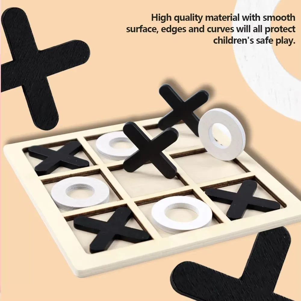 Montessori Play Game Wooden Toy Mini Chess Interaction Puzzle Training Brain Learing Early Educational Toys For Children Kids - NTKSTORE