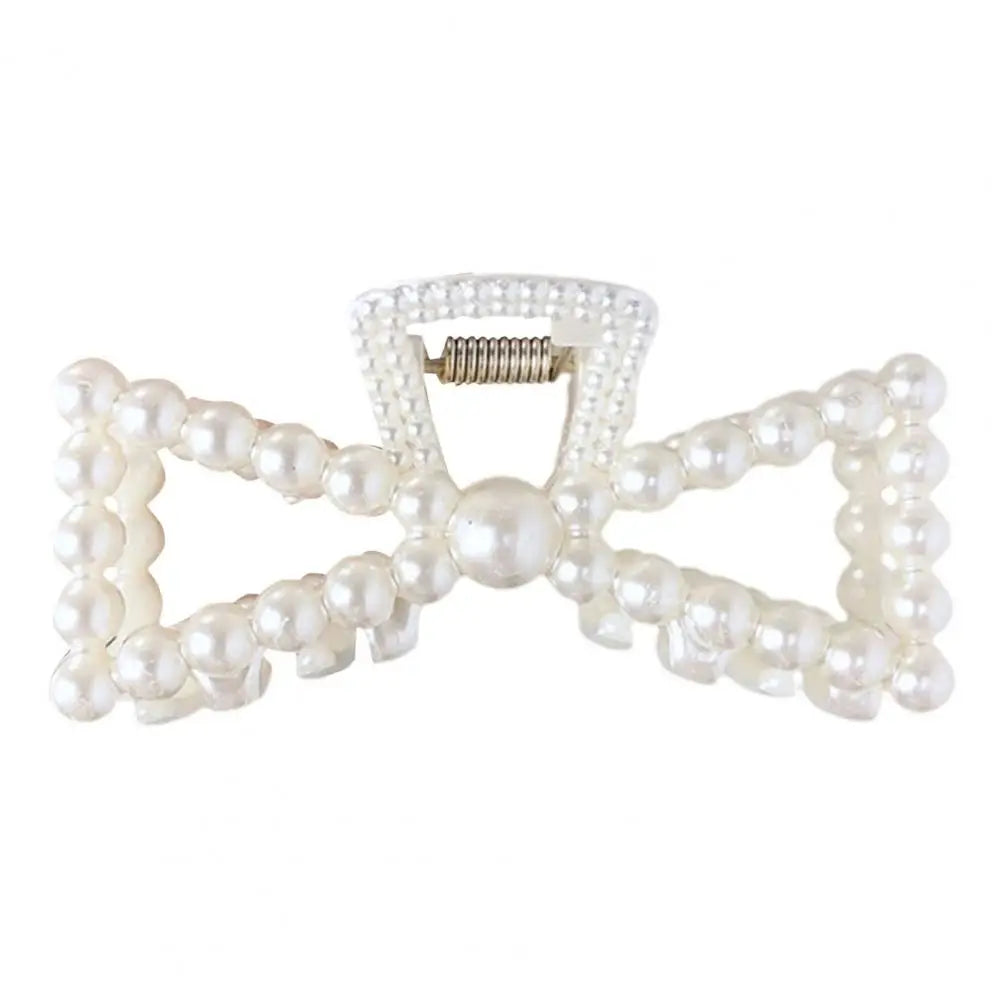 Hair Claw Clip Beautiful Fashion Women Large Hair Grip Imitation Pearl Hair Clamp - NTKSTORE