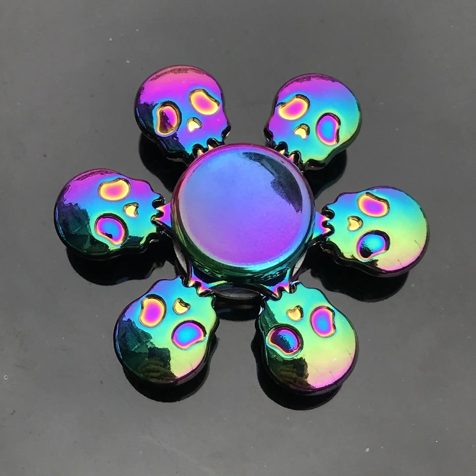 Metal Rainbow Fidget Spinner EDC Hand Spinner Anti-Anxiety Toy for Spinners Focus Relief Stress ADHD Finger Spinner Kids Toys - NTKSTORE