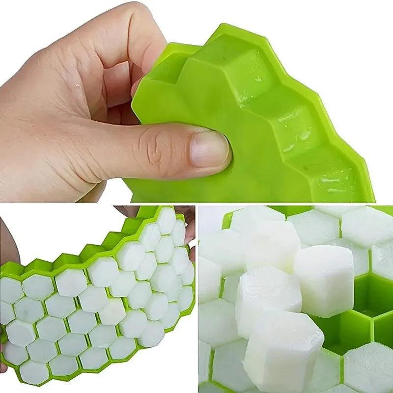 1pcs Honeycomb 37 Lattice Cube Tray Maker Without Lid DIY Ice Mold - NTKSTORE