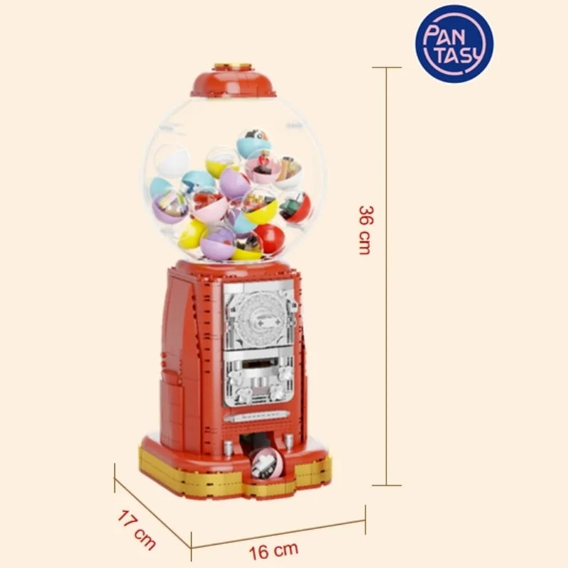 Creative Expert MOC Pantasy 85016 Gumball Machine Gashapon Machine Model 1000PCS Building Blocks Brick Puzzle Toys for Gift - NTKSTORE