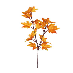 Artificial Leaves Kitchen Fall For Home Maple Stems Thanksgiving Leaves Outdoor Decor Branch Vase Flowers Artificial Tall - NTKSTORE