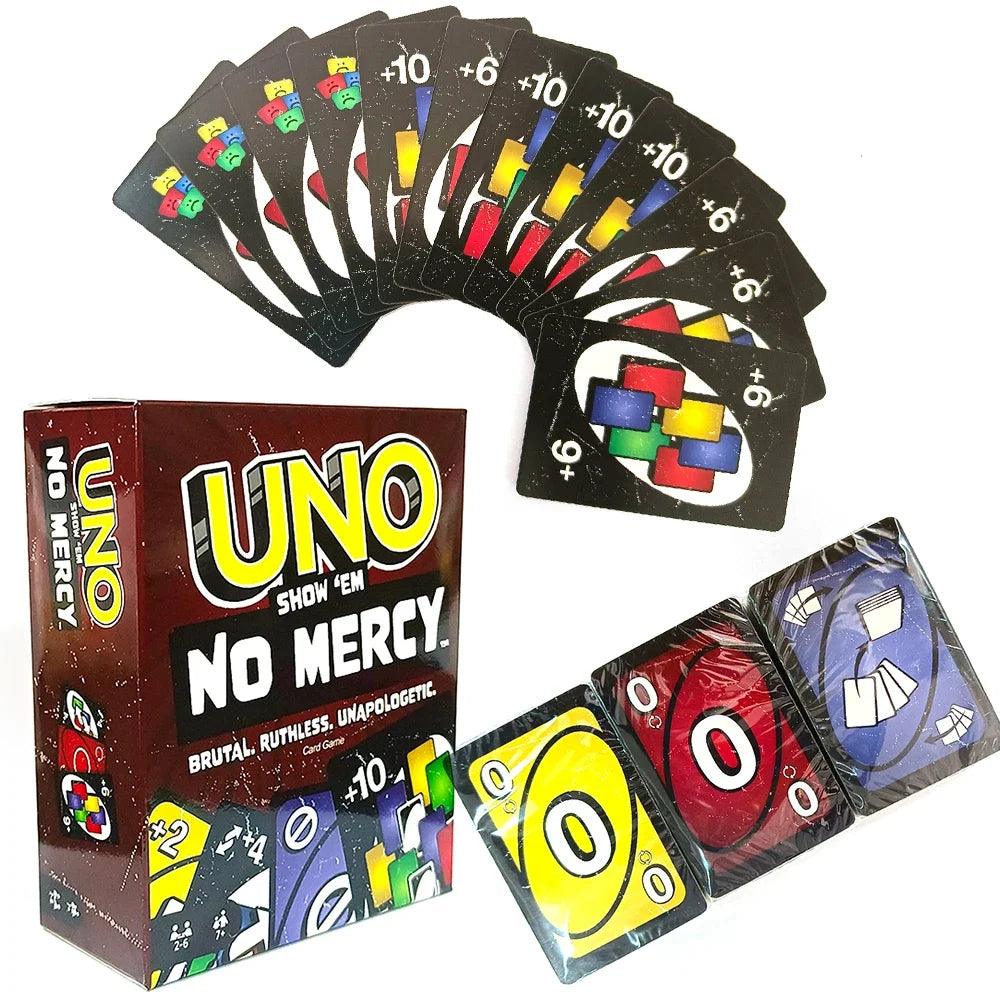 Uno No mercy Game Board Games UNO Cards Table Family Party Entertainment UNO Games Card Toys Children Birthday Christmas - NTKSTORE