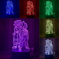 Anime Goku Vegeta Dragon Ball Z Super Saiyan 3D Lamp LED Night Light Goku Jiren Broly Table Lamp Gift 7 Colors - NTKSTORE