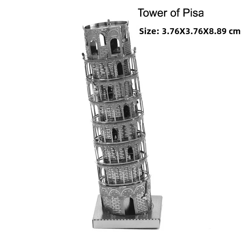 Aipin metal assembly model DIY puzzle building Arc de Triomphe Dutch windmill Paris iron tower lighthouse - NTKSTORE