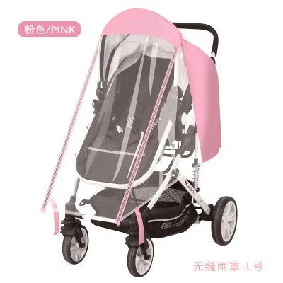 Baby Stroller Rain Cover Rain Cover Raincoat Windshield Cover Perambulator Winter Canopy - NTKSTORE