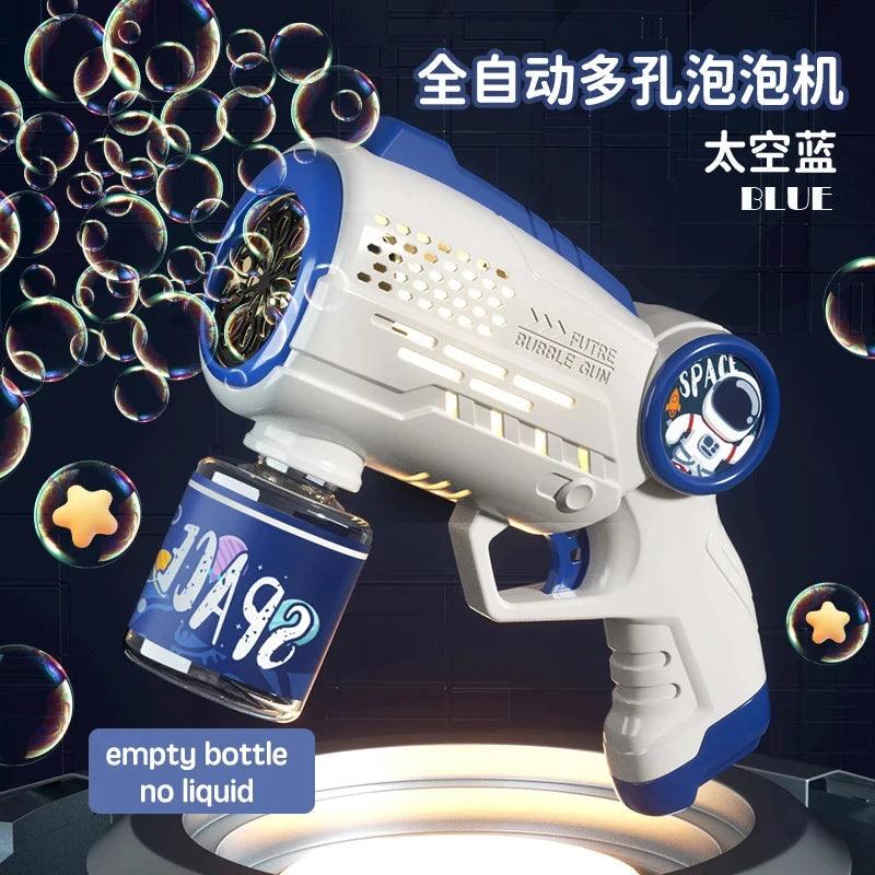 Astronaut Electric Bubble Gun Kids Toy Bubbles Machine Automatic Soap Blower with Light Summer Outdoor Party Games Children Gift - NTKSTORE