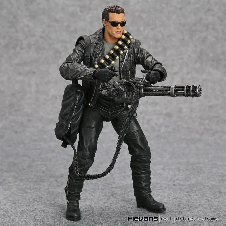 NECA Terminator 2: Judgment Day T-800 Arnold Schwarzenegger PVC Action Figure Collectible Model Toy 7" 18cm - NTKSTORE