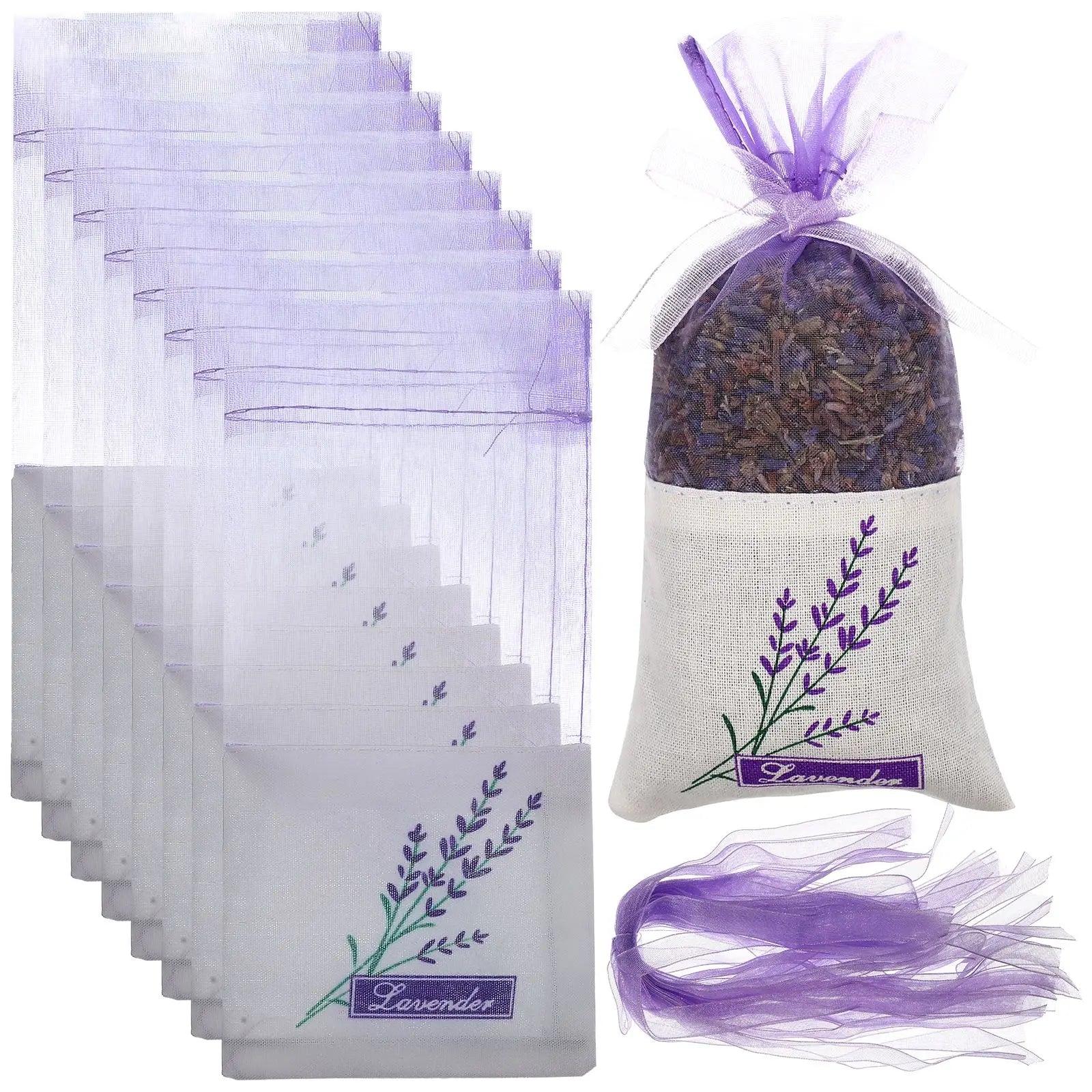 30pcs Empty Sachets Bag Flower Printing Lavender Fragrance Sachet Bags for Dry Flowers Storage Fragrance Lavender Sachet Bag - NTKSTORE