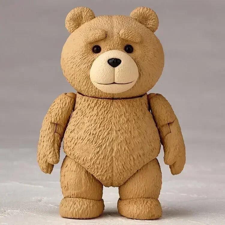 Anime Ted 2 Figure Bjd Ted Teddy Bear Action Figure Amazing Yamaguchi Revoltech No.006 Teddy Brick Figure Movie Model Doll Toys - NTKSTORE