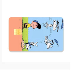 Snoopy Credit Card Debit Card Stickers DIY Anime Cartoon Waterproof Melody Poker Stickers Film Tape Skins Small Stacks - NTKSTORE