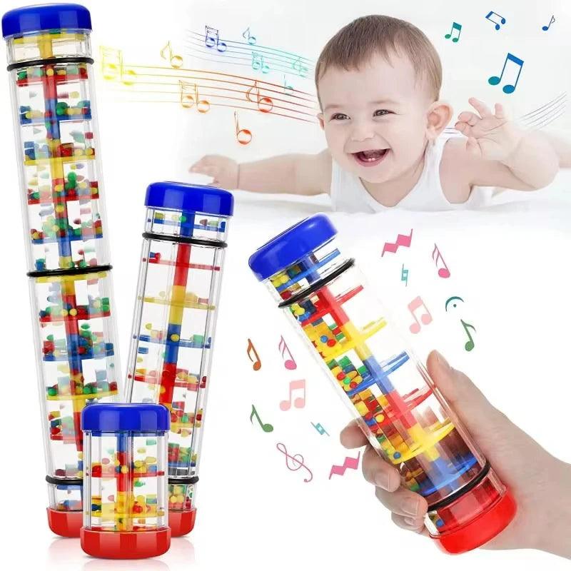 Rainmaker Baby Toy Rain Stick Musical Toys For Babies 1 2 3 Year Hand Shaker Rattles Toy Educational Instrument Toy For Children - NTKSTORE