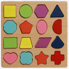 Colorful Alphabet Number Wooden Puzzles Kids Intelligent Matching Game Preschool Children Early Educational Toys