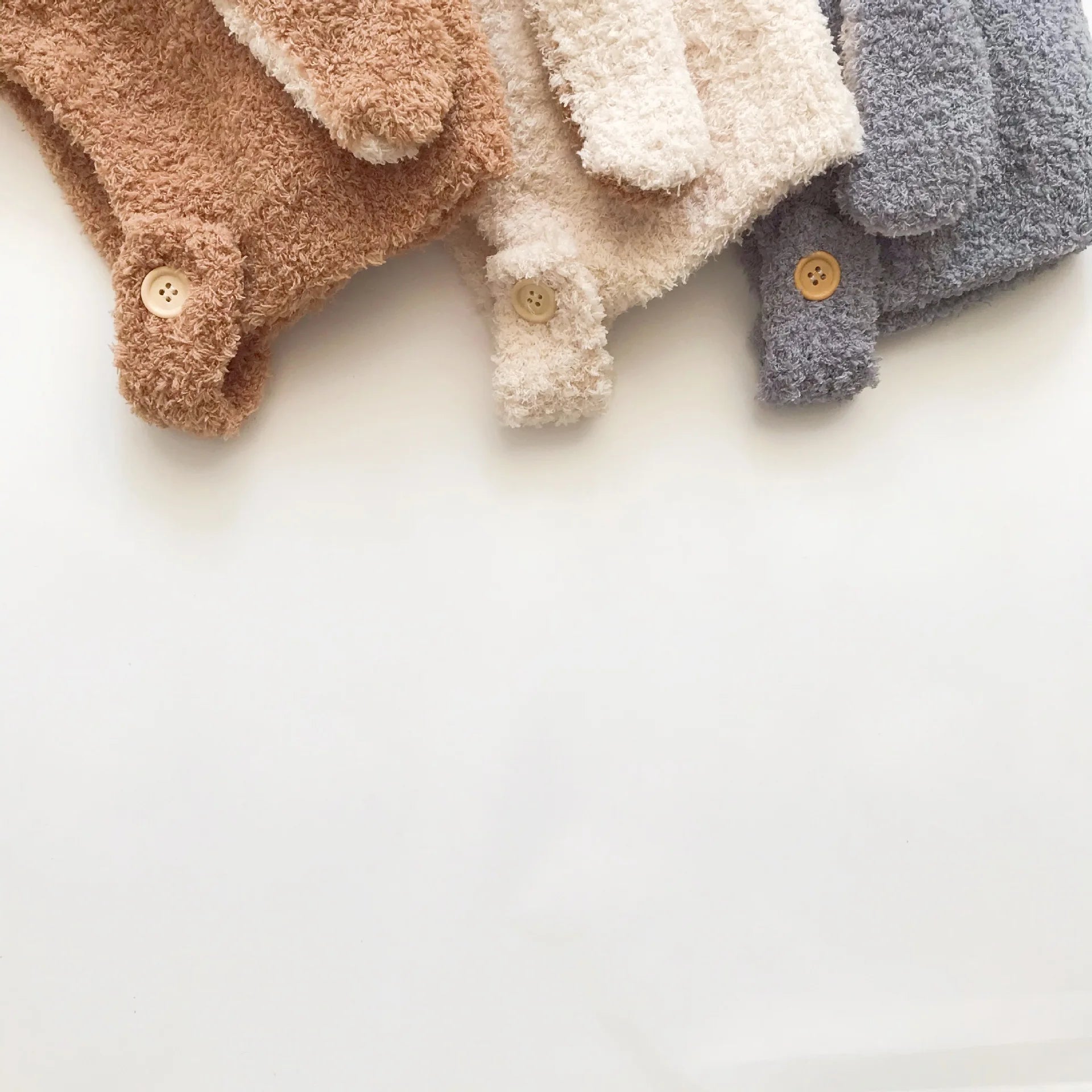 Cute Baby Winter Hat Fleece Warm Bonnets Rabbit Ear Hats for Kids Infant Babies Accessories Newborn Photography Props Boys Girls - NTKSTORE
