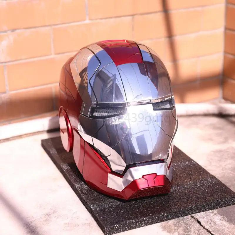 Avengers MK5 Iron Man Helmet Voice Control Helmet Electronic War Machine Open Close Jarvis Command 1:1 Cosplay IronMan Toy Gifts - NTKSTORE