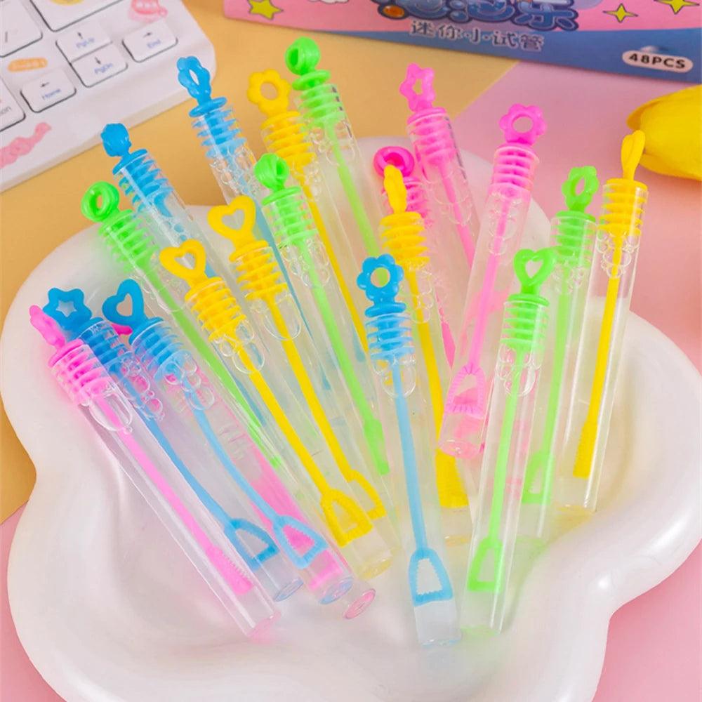 10-30PC Mini Cute Bubble Empty Tube Toy Kids Birthday Party Favors School Gifts Wedding Guests Souvenirs Pinata Rewards for Kids - NTKSTORE