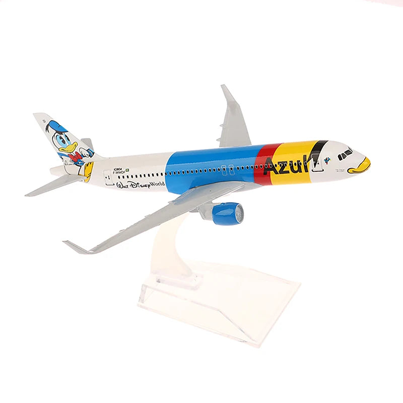 Diecast Metal Model Plane Toy A320 Azul Brazilian Airlines Air Miniature Replica Alloy Aircraft Model