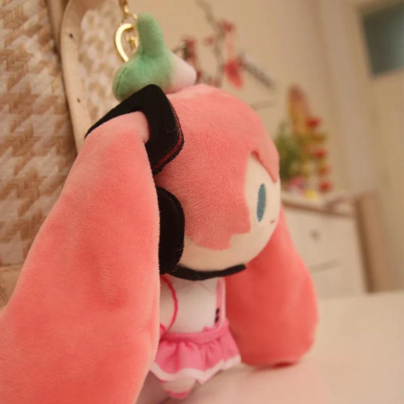 Hatsune Miku Plush Doll Keychain 15cm Cute Miku Anime Collection Peripheral Toys Bag Pendant Decoration Toys Girlfriends Gift - NTKSTORE