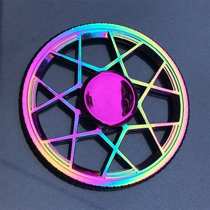 Metal Rainbow Fidget Spinner EDC Hand Spinner Anti-Anxiety Toy for Spinners Focus Relief Stress ADHD Finger Spinner Kids Toys - NTKSTORE