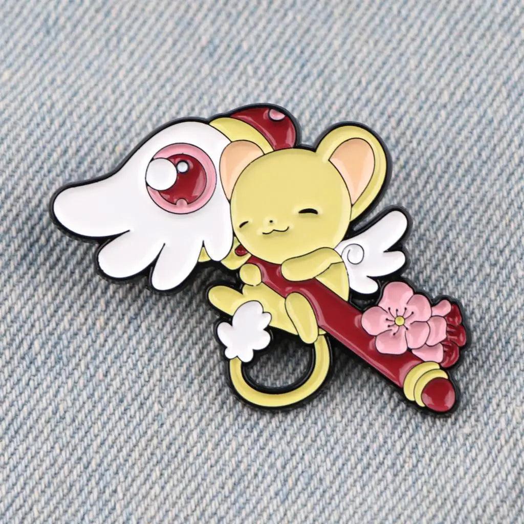 Cute Anime Sakura Lapel Pins for Backpack Cute Enamel Pin Girls Women's Brooches Metal Badges Jewelry Accessories - NTKSTORE