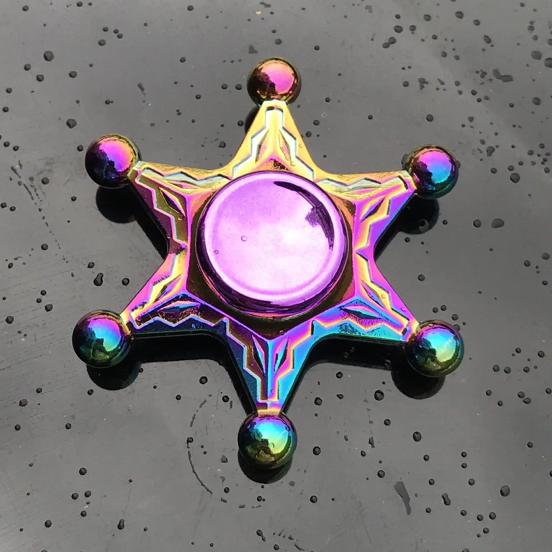 Metal Rainbow Fidget Spinner EDC Hand Spinner Anti-Anxiety Toy for Spinners Focus Relief Stress ADHD Finger Spinner Kids Toys - NTKSTORE