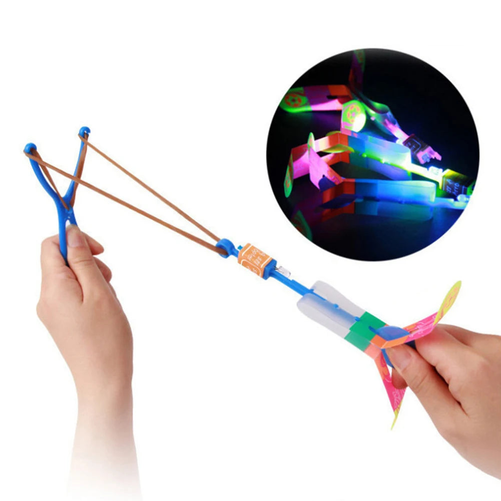 Slingshot Light LED Flying Toys pour garçons et filles, batterie 62, jeu de plein air, hélicoptère, meilleurs cadeaux - NTKSTORE