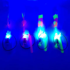 5/10Pcs Led Lighting Up Luminous Toy Flying slingshot Flying Toys Toys Xmas Decor light Quickly fast catapult - NTKSTORE