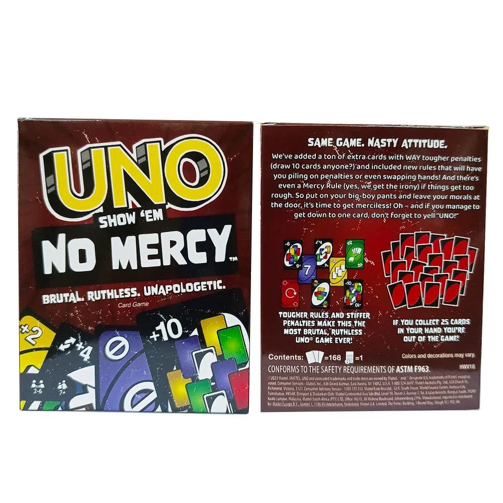 Uno No mercy Game Board Games UNO Cards Table Family Party Entertainment UNO Games Card Toys Children Birthday Christmas - NTKSTORE