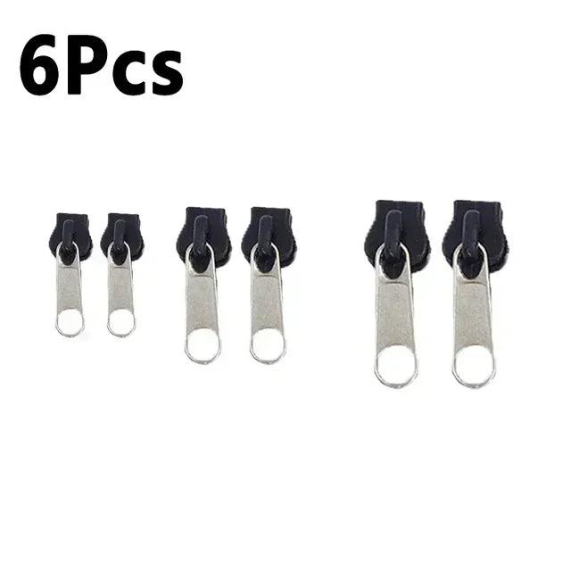 6pcs Instant Zipper Universal Instant Fix Repair Kit Replacement Zip Slider Teeth Multifunctional Clothing Replacement Zipper - NTKSTORE