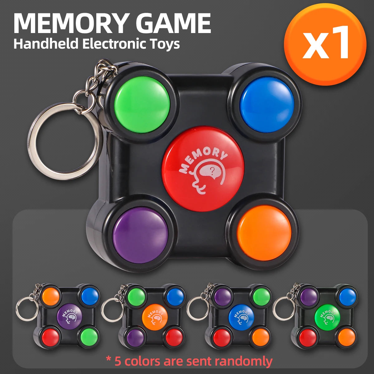 Creative puzzle mini memory game console toy - color box packaging - NTKSTORE