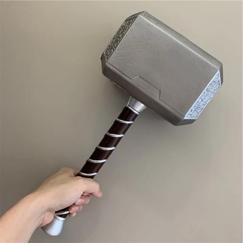 44cm Thor's Hammer Cosplay 1:1 Thunder Hammer Weapons Model Kids Gift Avengers Superhero Role Playing Captain America Iron Man - NTKSTORE