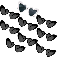 Heart Shaped Sunglasses for Women Retro Cat Eye Sunglasses Wedding Engagement Decoration Shopping Traveling Party Accessories - NTKSTORE