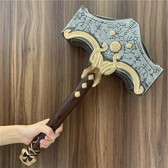 44cm Thor's Hammer Cosplay 1:1 Thunder Hammer Weapons Model Kids Gift Avengers Superhero Role Playing Captain America Iron Man - NTKSTORE